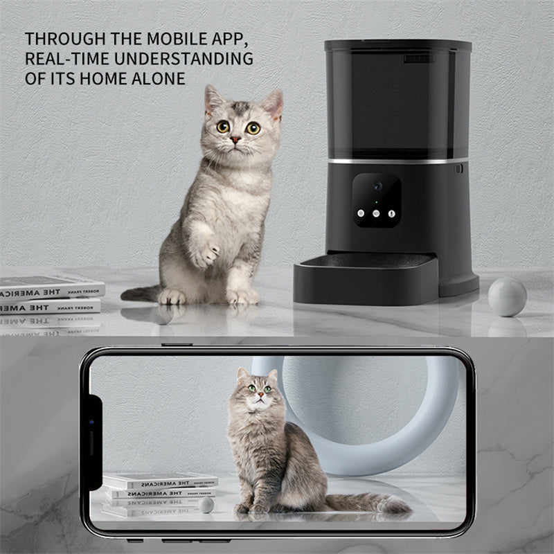 Large Capacity Auto Pet Feeder: Smart Timer, Voice & App Control