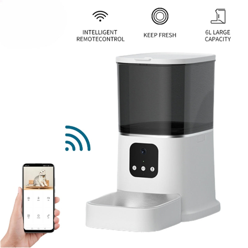 Large Capacity Auto Pet Feeder: Smart Timer, Voice & App Control