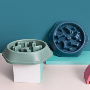 Slow Paws Bone Maze Anti-Choke Slow Feeder Bowl null
