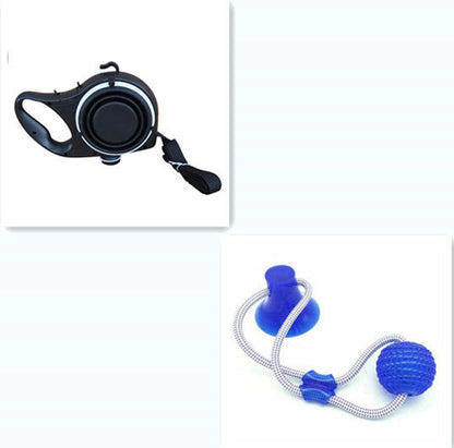 Slow Paws 3-in-1 Portable Pet Travel Leash Kit (Water Bottle, Bowl & Leash) null