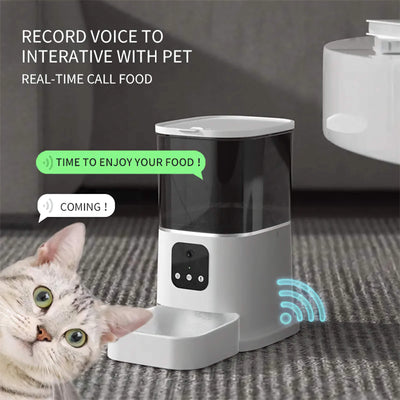 Large Capacity Auto Pet Feeder: Smart Timer, Voice & App Control null