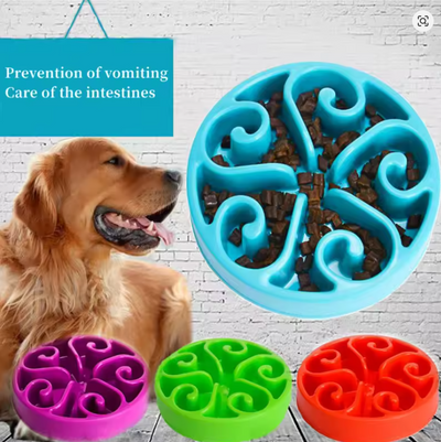 Slow Paws Anti-Vomit Spiral Slow Feeder Bowl null