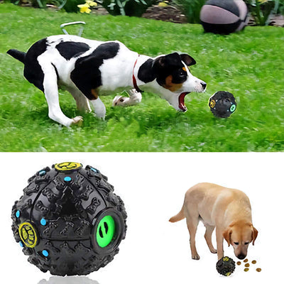 Squeaky Giggle Ball Food Dispenser Toy 