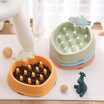 Pineapple Slow Feeder Bowl null