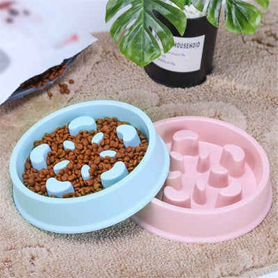 Slow Paws Anti-Choke Puzzle Pet Feeder Bowl null